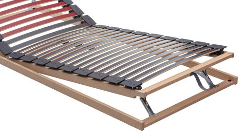 Lattenrost Interliving aus Holz in Holzfarben Interliving Lattenrost Serie 1952 mit manueller Kopf- und Fußteilverstellung manuell – Liegefläche ca. 140 x 200 cm