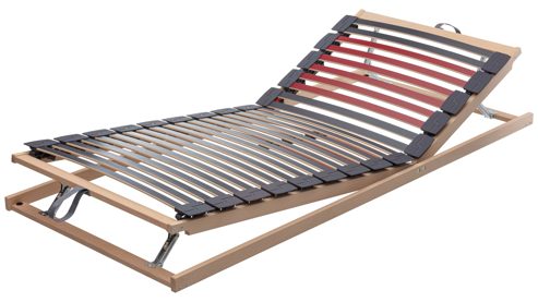 Lattenrost Interliving aus Holz in Holzfarben Interliving Lattenrost Serie 1952 mit manueller Kopf- und Fußteilverstellung manuell – Liegefläche ca. 140 x 200 cm