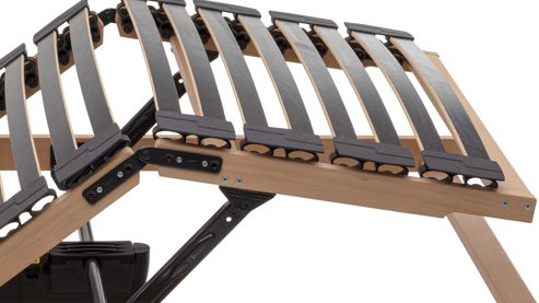 Lattenrost Interliving aus Holz in Holzfarben Interliving Lattenrost Serie 1952 - V6285 zweifach motorisch mit Funk-Fernbedienung – Liegefläche ca. 90 x 190 cm