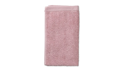 Gästehandtuch Kela | keck & lang aus Naturfaser in Rosa Handtuchserie Ladessa - Gästetuch altrosa Baumwolle - ca. 30 x 50 cm