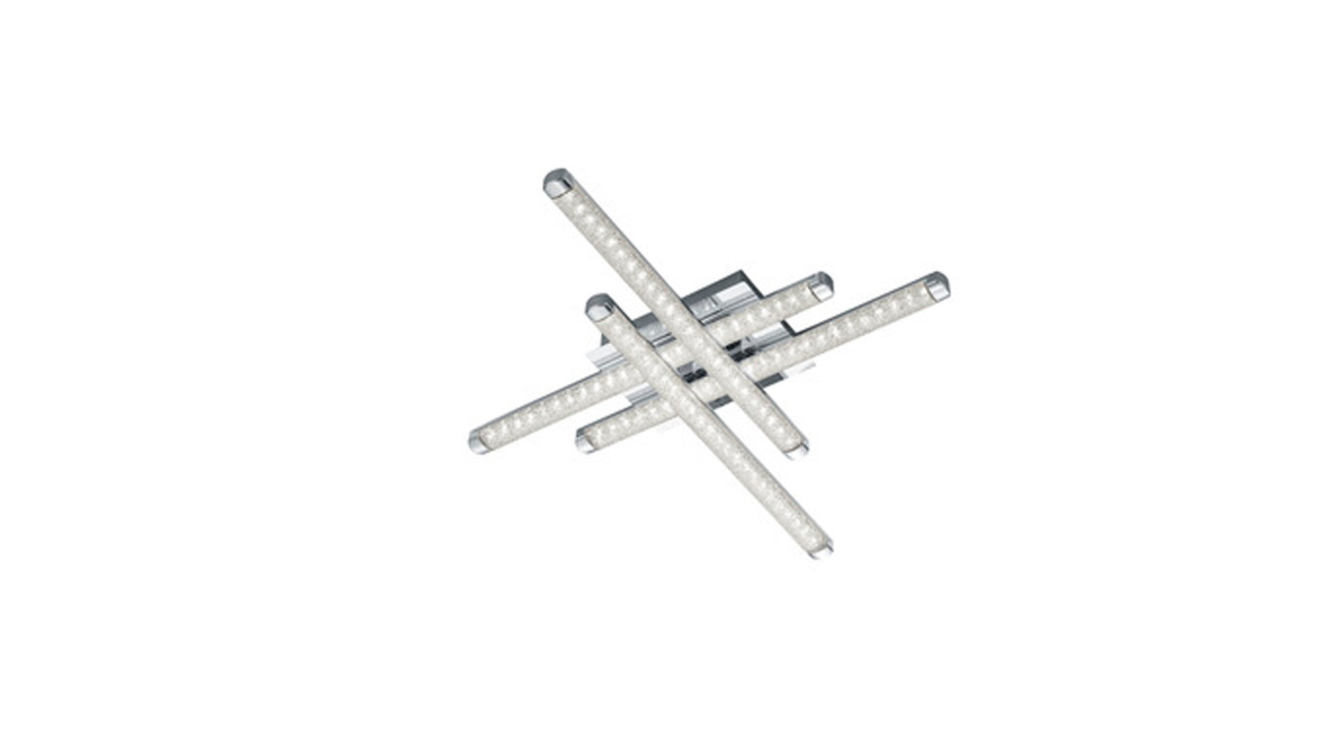 Deckenleuchte Reality leuchten aus Metall in Metallfarben RL LED-Deckenleuchte Street bzw. LED Deckenlampe Chrom – ca. 50 x 50 cm