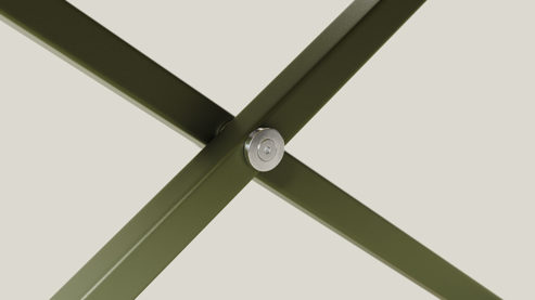 Schreibtisch Poptop aus Holz Kunstharz Metall in Grün poptop höhenverstellbarer Schreibtisch - Kinderschreibtisch Platte + Gestell grün - höhenverstellbar 43 - 86 cm, Breite ca. 115 cm