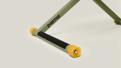 Schreibtisch Poptop aus Holz Kunstharz Metall in Grün poptop höhenverstellbarer Schreibtisch - Kinderschreibtisch Platte + Gestell grün - höhenverstellbar 43 - 86 cm, Breite ca. 115 cm