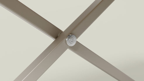 Schreibtisch Poptop aus Holz Kunstharz Metall in Grau poptop höhenverstellbarer Schreibtisch - Kinderschreibtisch Platte + Gestell grau - höhenverstellbar 43 - 86 cm, Breite ca. 115 cm