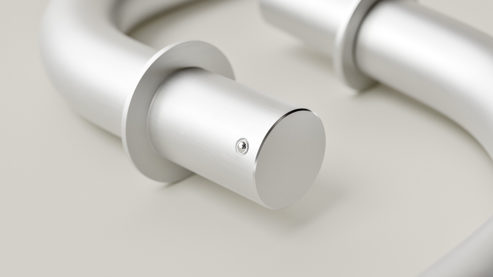 Zubehör Poptop aus Aluminium in Aluminium popsnap Stange, Zubehör für poptop Kinderschreibtisch glasperlgestrahltes Aluminium ca. 60,4 x 10,9 x 3 cm