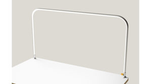 Schreibtischleuchte Poptop aus Aluminium Kunststoff in Aluminium popsnap Schreibtischlampe für poptop Kinderschreibtisch Aluminium gestrahlt, inkl. Handyhalterung