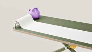 Zubehör Poptop aus Aluminium Karton / Papier / Pappe Kunststoff in Lila Weiß Aluminium poptop Zubehör Bundle, Set für Kinderschreibtisch lila - bestehend aus Stifthalter, Stange und Papierrolle