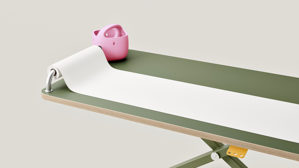 Zubehör Poptop aus Aluminium Karton / Papier / Pappe Kunststoff in Pink Weiß Aluminium poptop Zubehör Bundle, Set für Kinderschreibtisch pink - bestehend aus Stifthalter, Stange und Papierrolle