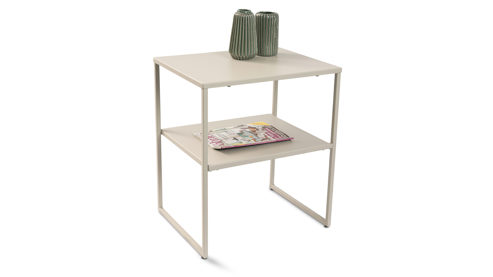 Beistelltisch M2 kollektion aus Metall in Beige Beistelltisch Timur 2 Beige – ca. 50 x 40 cm
