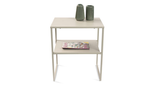 Beistelltisch M2 kollektion aus Metall in Beige Beistelltisch Timur 2 Beige – ca. 50 x 40 cm