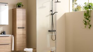 Hängeschrank Interliving aus Holz in Holzfarben Interliving Bad Serie 3730 - Hängeschrank Eiche Sierra - zwei Türen, Höhe ca. 158 cm