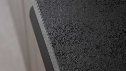 Einbauküche WERT KÜCHE® aus Holz in Holzfarben Dunkel WERT KÜCHE® Vanessa mit Einbaugeräten Eiche Siena & Olivegelb - Länge ca. 393 cm