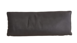 Einzelkissen Koinor aus Leder in Dunkelbraun KOINOR Polsterserie Finlay (Francis) - Nierenkissen brauner Lederbezug - ca. 68 x 23 cm