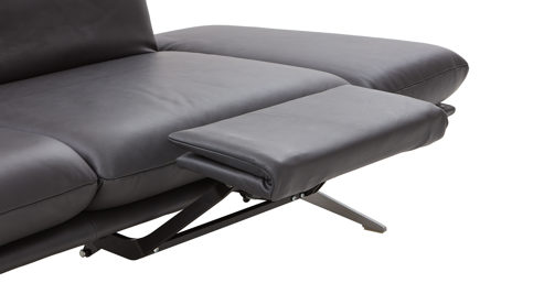 Funktion Koinor aus Leder in Dunkelbraun KOINOR Polsterserie Finlay (Francis) - motorische Fußstütze brauner Lederbezug - Funktionsmehrpreis