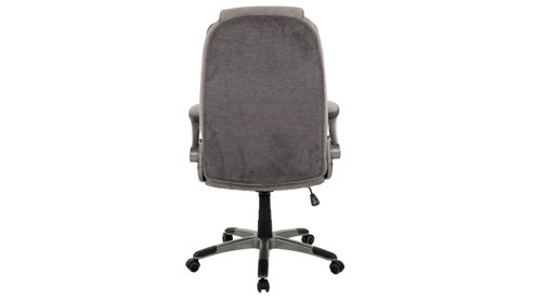 Bürostuhl Duo collection aus Stoff in Grau Chefsessel Nino kieselgrauer Webstoff 112 & graues Drehkreuz