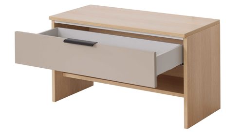 Garderoben-Set Interliving aus Holz in Grau Interliving Garderobe Serie 6015 - Garderoben-Set Steingrau & Eiche - sechsteilig