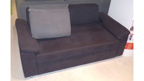 Schlafsofa Poco | steinpol aus Stoff in Schwarz Grau POCO Schlafsofa Westpoint XC 140 x 210 cm, Funktionssofa Bezug 20953 Paris schwarz & chromfarbene Metallüße