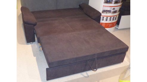 Schlafsofa Poco | steinpol aus Stoff in Schwarz Grau POCO Schlafsofa Westpoint XC 140 x 210 cm, Funktionssofa Bezug 20953 Paris schwarz & chromfarbene Metallüße