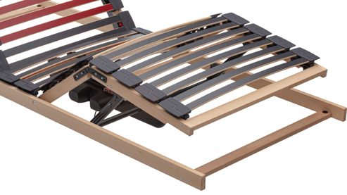 Lattenrost Interliving aus Holz in Holzfarben Interliving Lattenrost Serie 1952 mit zwei funkgesteuerten Motoren zweifach motorisch mit Funk-Fernbedienung – Liegefläche ca. 100 x 200 cm