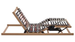 Lattenrost Interliving aus Holz in Holzfarben Interliving Lattenrahmen Medikontur 1952 - V6289 Smart zweifach motorisch mit Funk-Fernbedienung – Liegefläche ca. 80 x 200 cm