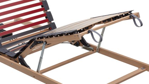 Lattenrost Interliving aus Holz in Holzfarben Interliving Lattenrost Serie 1952 - V6291 mit Bettkastenzugang zweifach motorisch mit Funk-Fernbedienung – Liegefläche ca. 120 x 200 cm