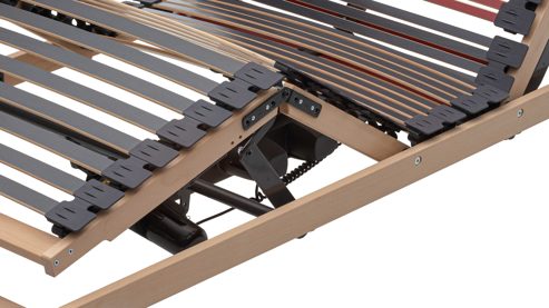 Lattenrost Interliving aus Holz in Holzfarben Interliving Lattenrost Serie 1953 - V6386 dreifach motorisch mit Funk-Fernbedienung – Liegefläche ca. 120 x 200 cm