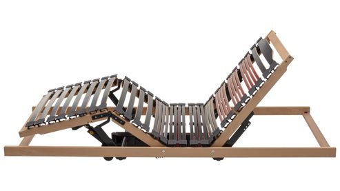 Lattenrost Interliving aus Holz in Holzfarben Interliving Lattenrost Serie 1953 - V6386 dreifach motorisch mit Funk-Fernbedienung – Liegefläche ca. 120 x 200 cm