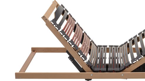 Lattenrost Interliving aus Holz in Holzfarben Interliving Lattenrost Serie 1953 - V6386 dreifach motorisch mit Funk-Fernbedienung – Liegefläche ca. 120 x 200 cm