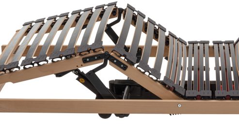 Lattenrost Interliving aus Holz in Holzfarben Interliving Lattenrost Serie 1953 - V6386 dreifach motorisch mit Funk-Fernbedienung – Liegefläche ca. 120 x 200 cm