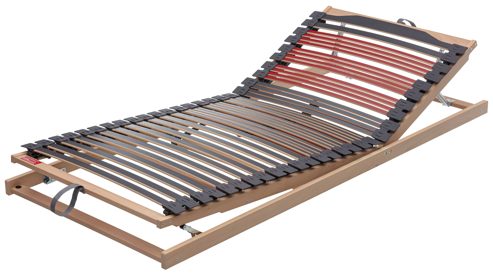 Lattenrost Interliving aus Holz in Holzfarben Interliving Lattenrost Serie 1953 mit Hebehilfe mit Hebehilfe & manuell verstellbar – Liegefläche ca. 90 x 200 cm