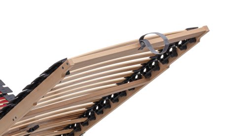 Lattenrost Interliving aus Holz in Holzfarben Interliving Lattenrost Serie 1953 - V6355 mit Hebehilfe & manuell verstellbar – Liegefläche ca. 90 x 190 cm