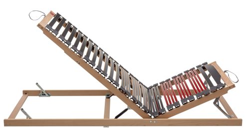 Lattenrost Interliving aus Holz in Holzfarben Interliving Lattenrost Serie 1953 - V6355 mit Hebehilfe & manuell verstellbar – Liegefläche ca. 90 x 190 cm