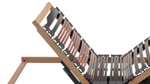 Lattenrost Interliving aus Holz in Holzfarben Interliving Lattenrost Serie 1953 mit zwei Motoren zweifach motorisch mit Handschalter – Liegefläche ca. 90 x 200 cm