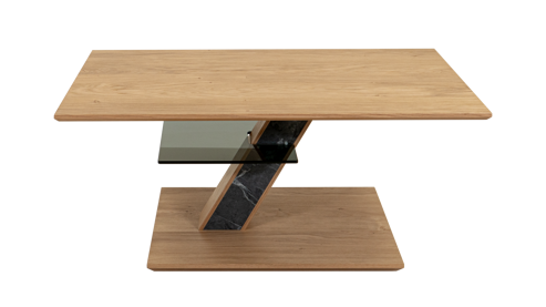 Couchtisch Vierhaus aus Holz in Holzfarben vierhaus Couchtisch 5734-WEI-WEI Wildeiche - ca. 100 x 60 cm