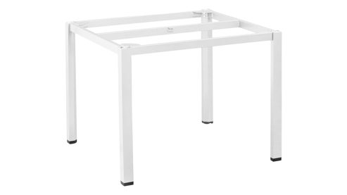 Gartentisch Kettler aus Metall in Silber KETTLER Tischsystem Cubic - Tischgestell silberfarbenes Aluminium - ca. 95 x 95 cm