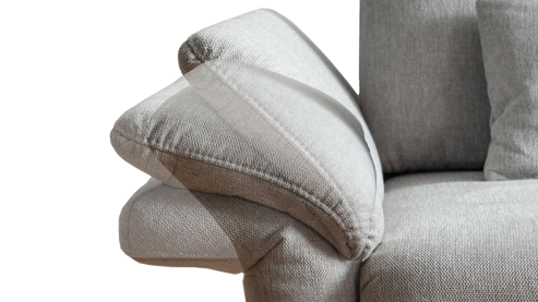 Funktion Steinpol sit&more aus Metall in Transparent Polsterprogramm Wanda - Armteilverstellung Funktions-Mehrpreis