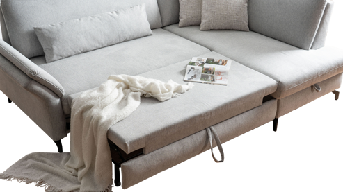 Funktion Steinpol sit&more aus Metall in Transparent Polsterprogramm Wanda - Bettfunktion Funktions-Mehrpreis