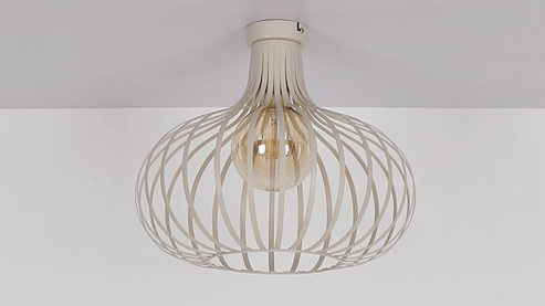 Deckenleuchte Globo lighting aus Metall in Beige GLOBO Lampen Serie Mateo - Deckenlampe beiges Metall - Durchmesser ca. 40 cm