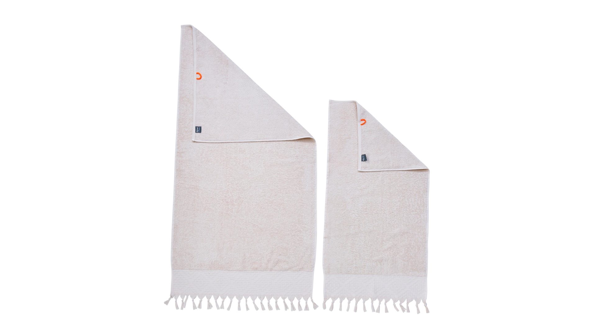 Handtuch-Set Done.® aus Stoff in Beige done.® Handtuch-Set Provence Boheme - Heimtextilien beige Baumwolle  – zweiteilig