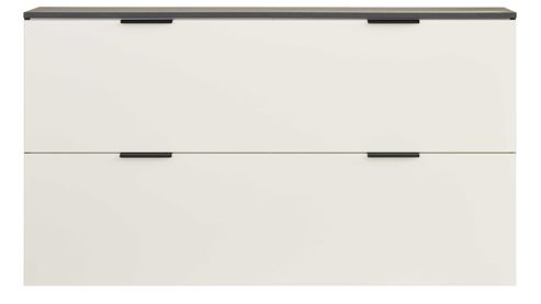 Garderoben-Set Interliving aus Holz in Weiß Interliving Garderobe Serie 6015 - Garderoben-Set Weiß & Mooreiche - sechsteilig