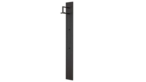 Wandgarderobe Interliving aus Holz in Schwarz Interliving Garderobe Serie 6015 - Wandgarderobe Mooreiche - ca. 21 x 180 cm