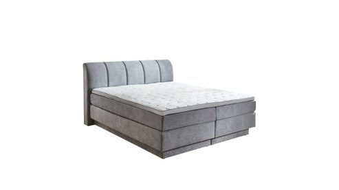 Boxspringbett Sun garden | 162739 aus Stoff in Grau Sun Garden Boxspringbett BX 2240 Ottawa Stoff 50442-710 grau – ca. 180 x 200 cm