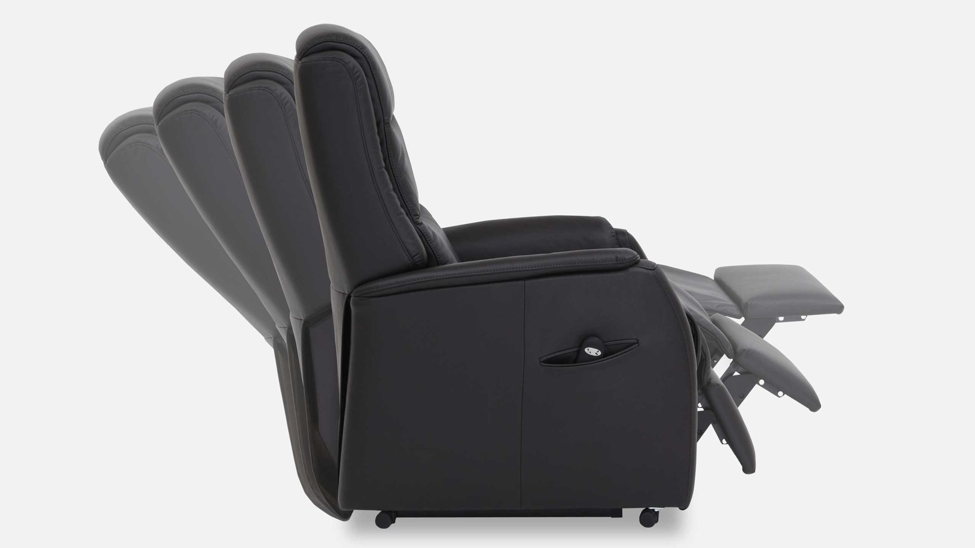 Relaxsessel PARTNERRING COLLECTION aus Leder in Braun Dunkelbraun HUKLA Relaxsessel Sessel RV82 A4 Lederbezug Schoko Espresso Leder 56 Torro Espresso, Funktion A4 zwei Motoren + Aufstehhilfe