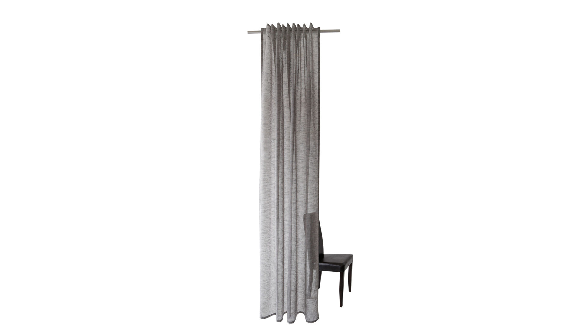Schlaufenschal Indes fuggerhaus aus Stoff in Grau HOMING Schlaufenschal Oskar anthrazitfarben meliert – ca. 140 x 245 cm