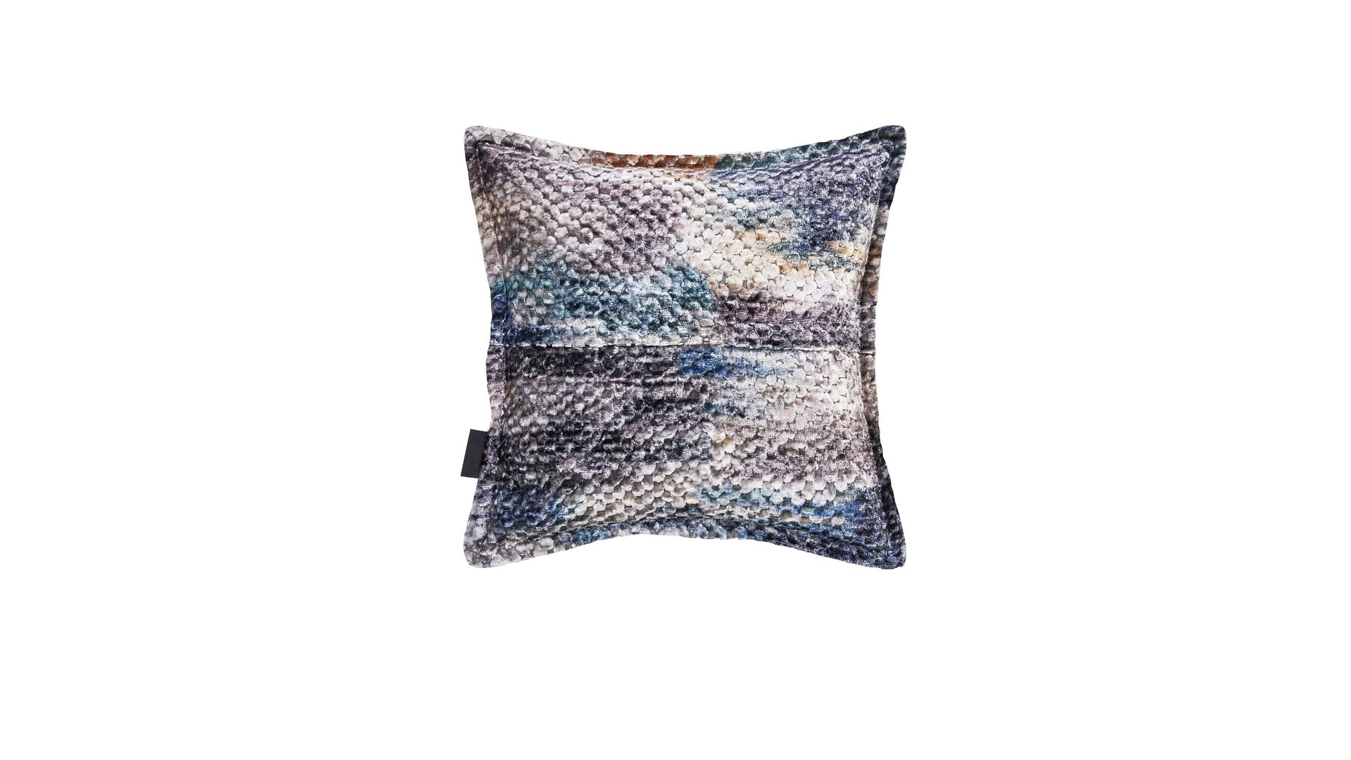 Kissenbezug /-hülle Done.® aus Stoff in Blau done.® Kissenhülle Cushion Glam Colour blau gemusterter Samt – ca. 45 x 45 cm