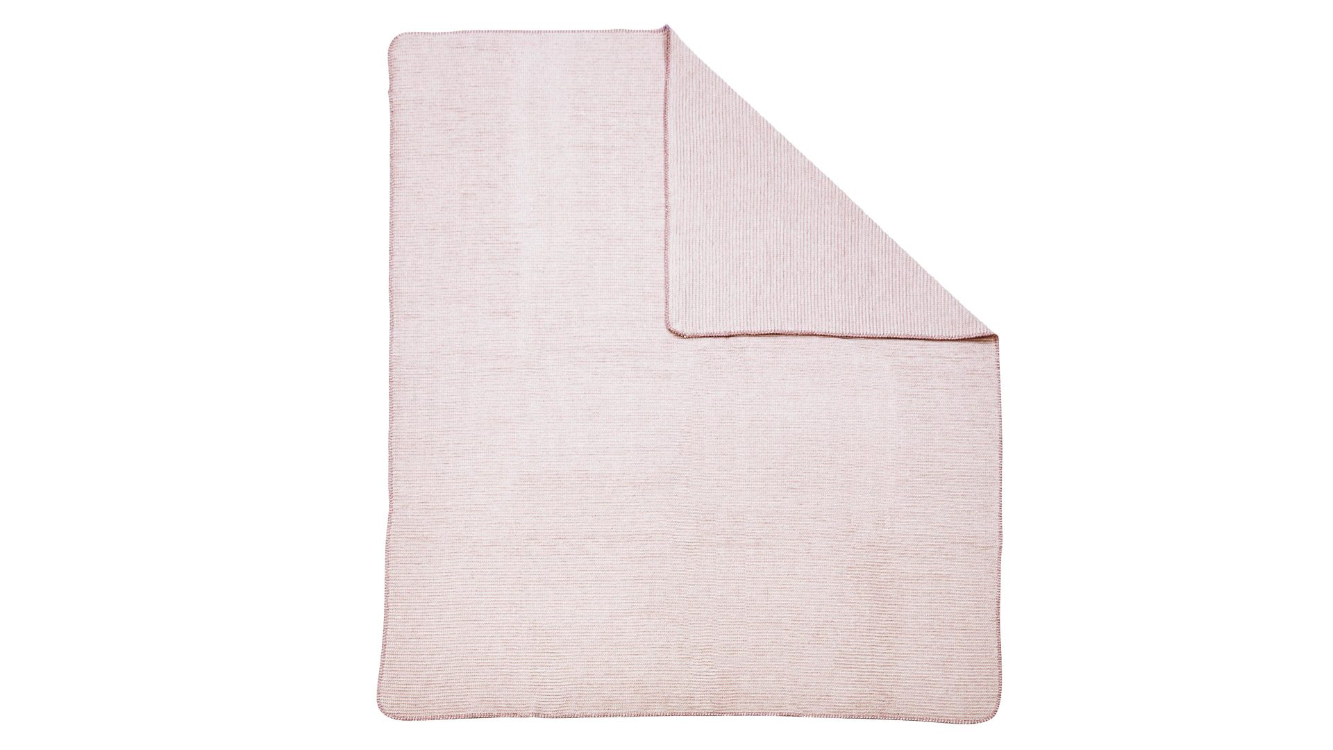 Wohndecke Done.® aus Stoff in Pink done.® Wohndecke Coco altrosafarbenes Mischgewebe – ca. 150 x 200 cm
