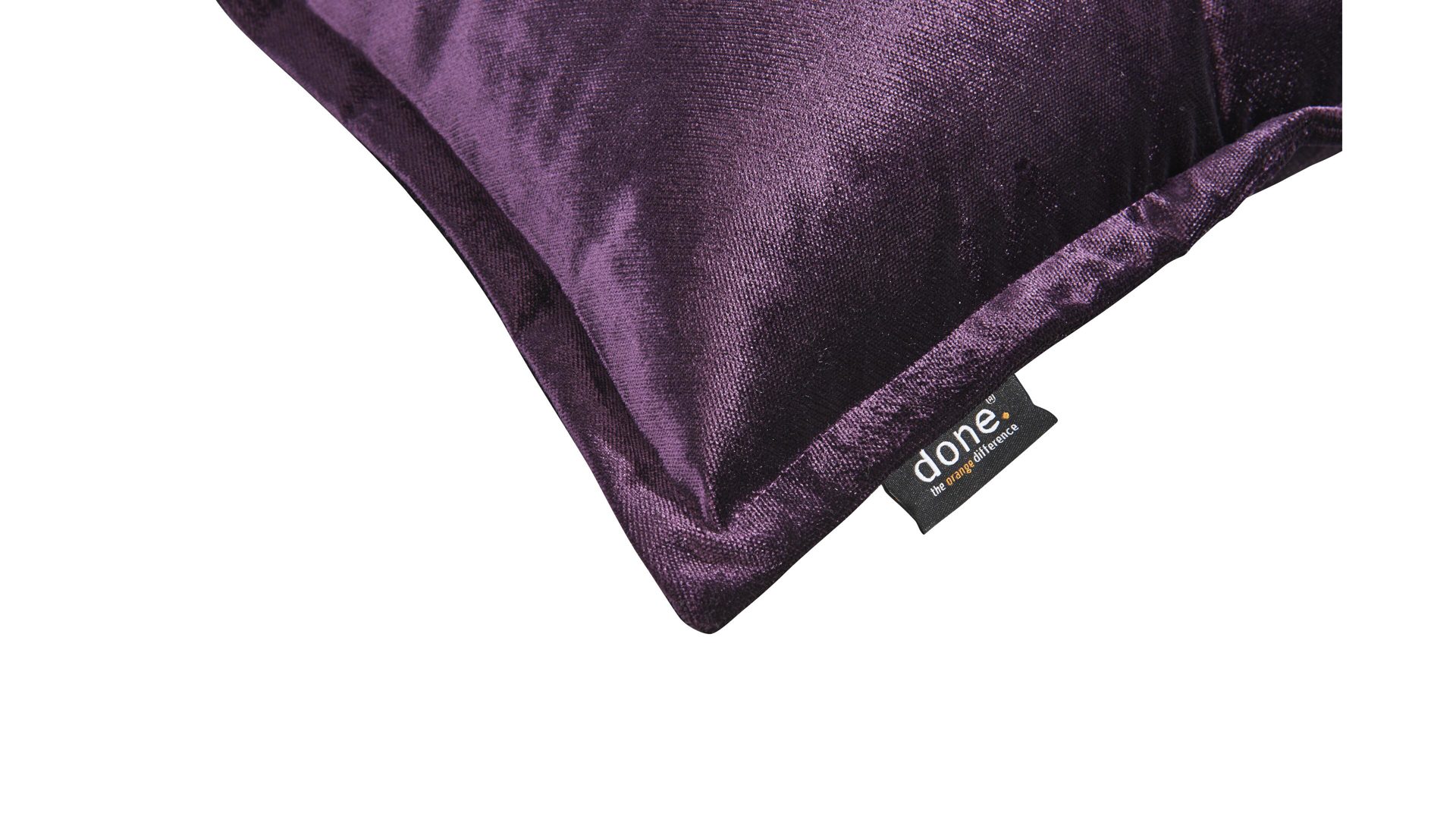 Kissenbezug /-hülle Done.® aus Stoff in Lila done.® Kissenhülle Cushion Glam lila Samt – ca. 45 x 45 cm
