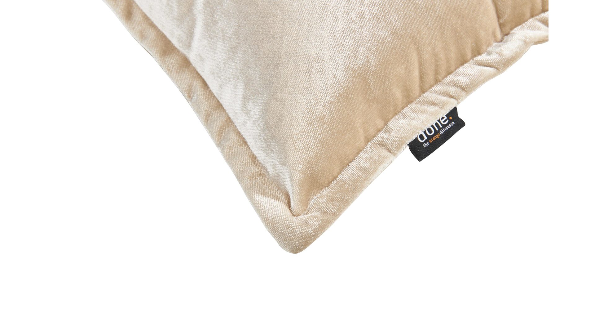 Kissenbezug /-hülle Done.® aus Stoff in Weiß done.® Kissenhülle Cushion Glam sternweißer Samt – ca. 45 x 45 cm