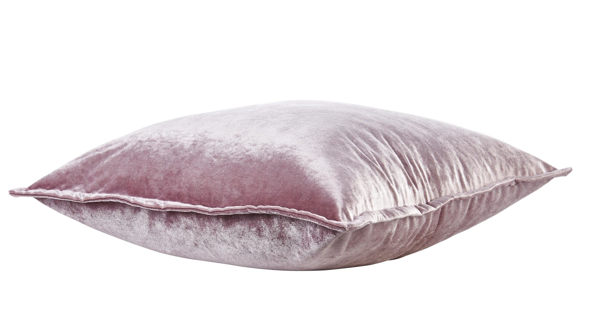 Kissenbezug /-hülle Done.® aus Stoff in Pink done.® Kissenhülle Cushion Glam altrosa Samt – ca. 65 x 65 cm