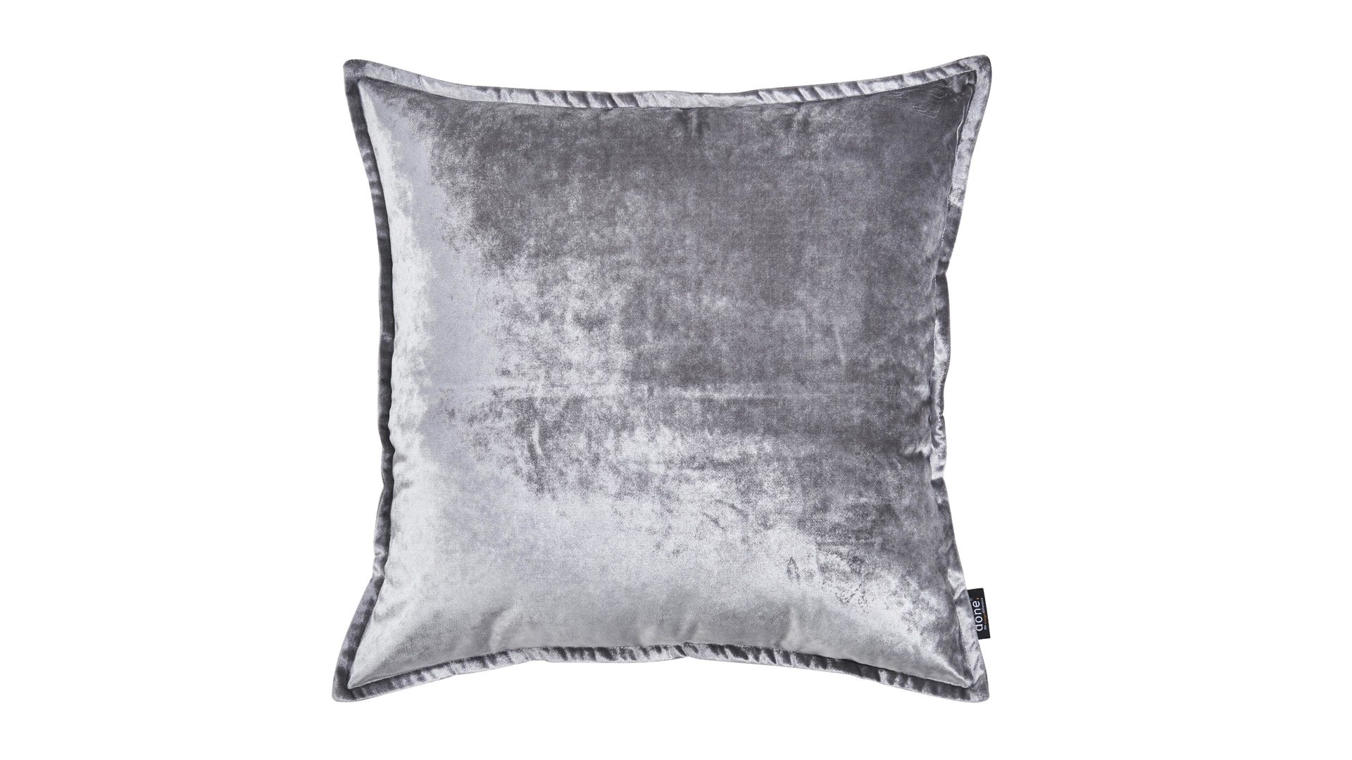 Kissenbezug /-hülle Done.® aus Stoff in Hellgrau done.® Kissenhülle Cushion Glam silberfarbener Samt – ca. 65 x 65 cm